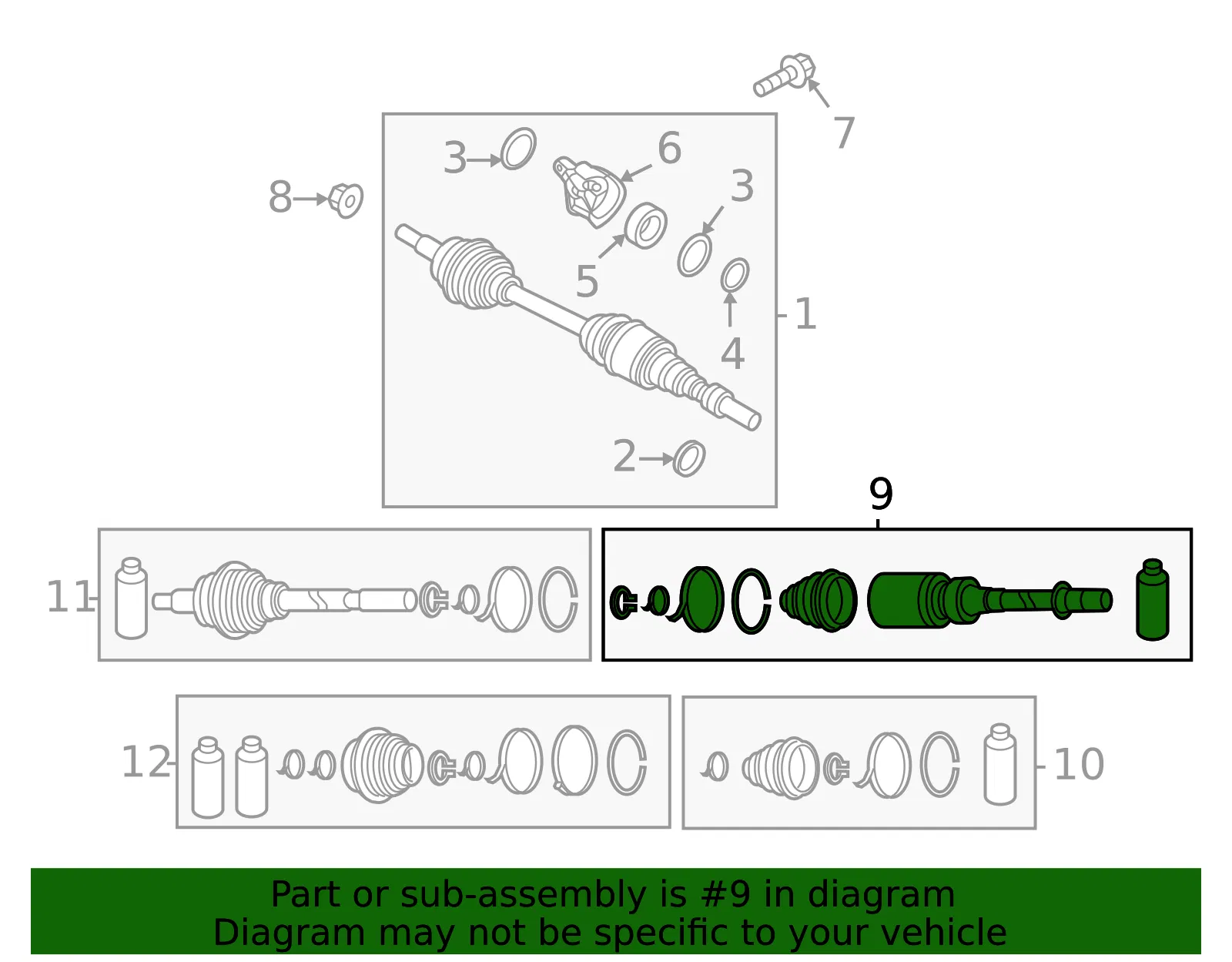 Cv Joint Kit - Mazda (gd0022520) - view 2