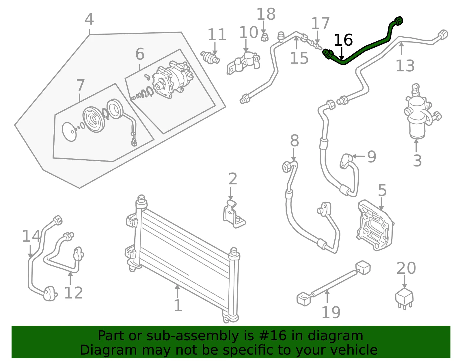 A/C Pipe - Mazda (gd7a6146z) - view 2