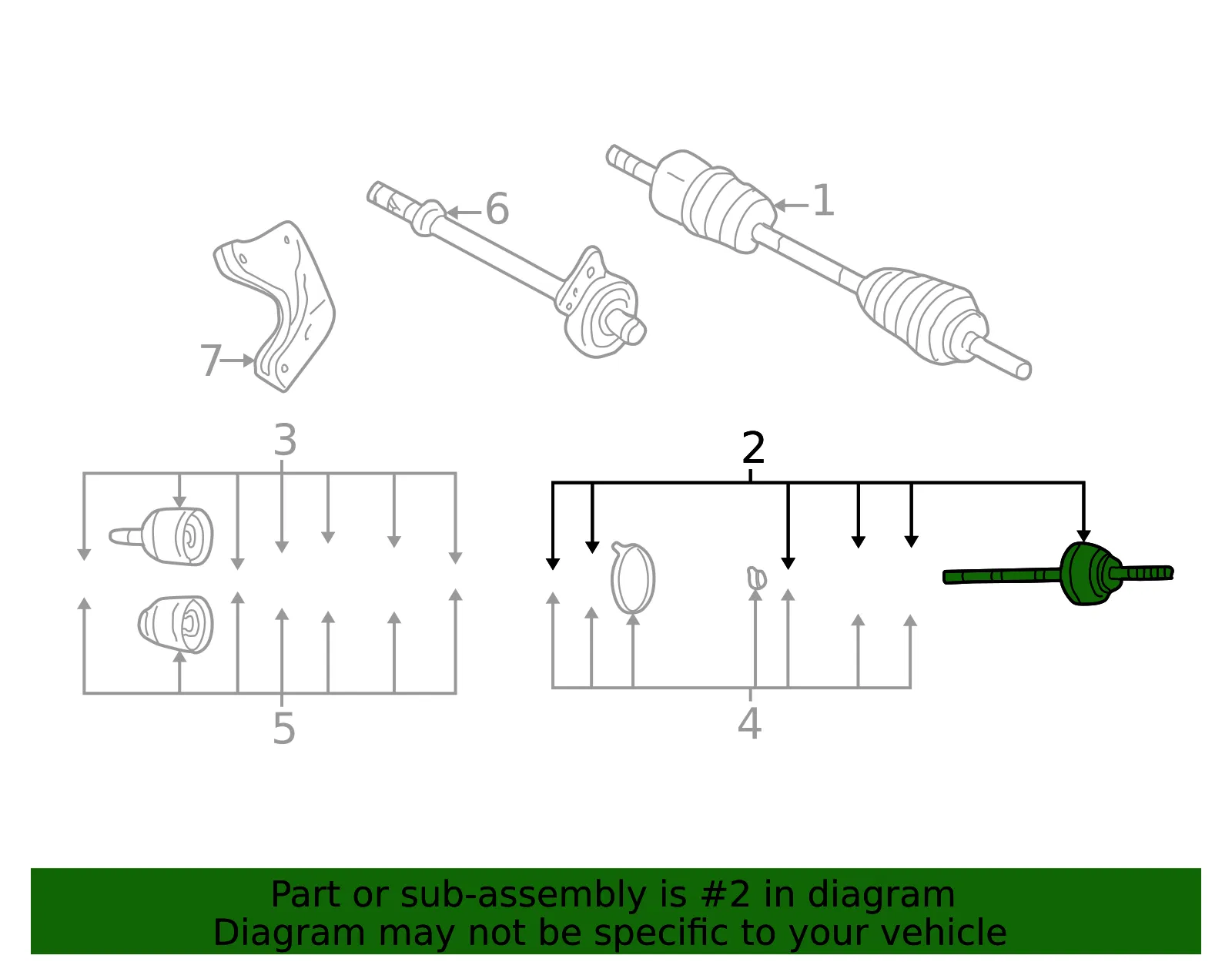 Cv Joint Kit - Mazda (gg0322510a) - view 2