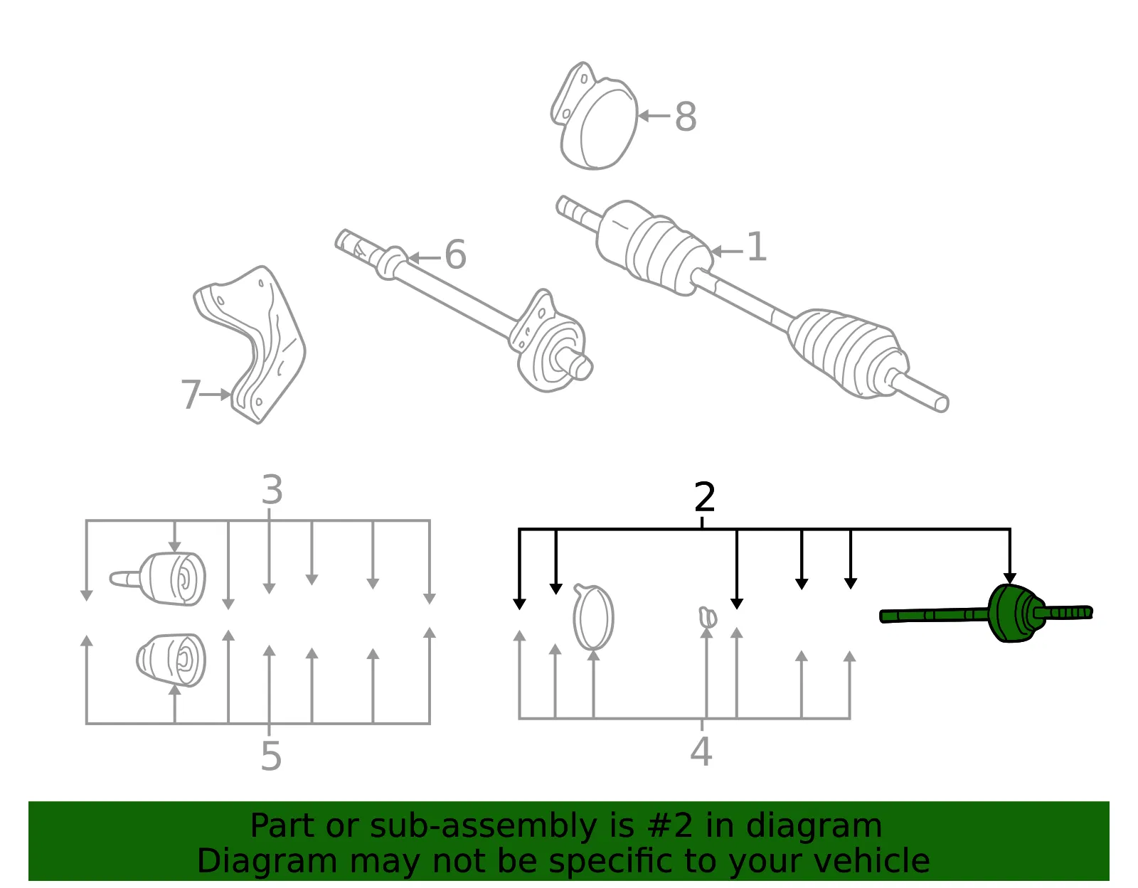 Cv Joint Kit - Mazda (gg0522610a) - view 2