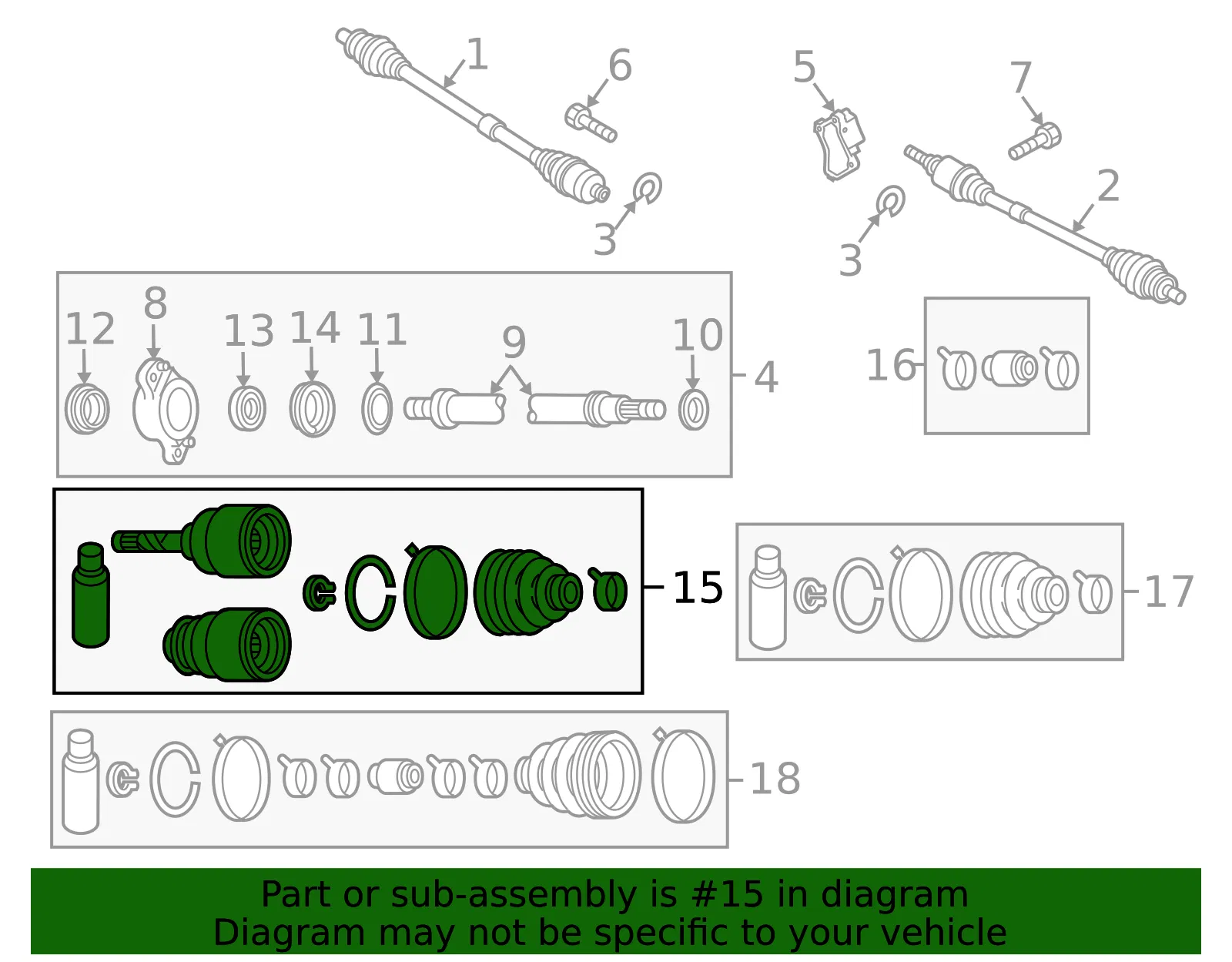 Cv Joint Kit - Mazda (gg6222520) - view 2