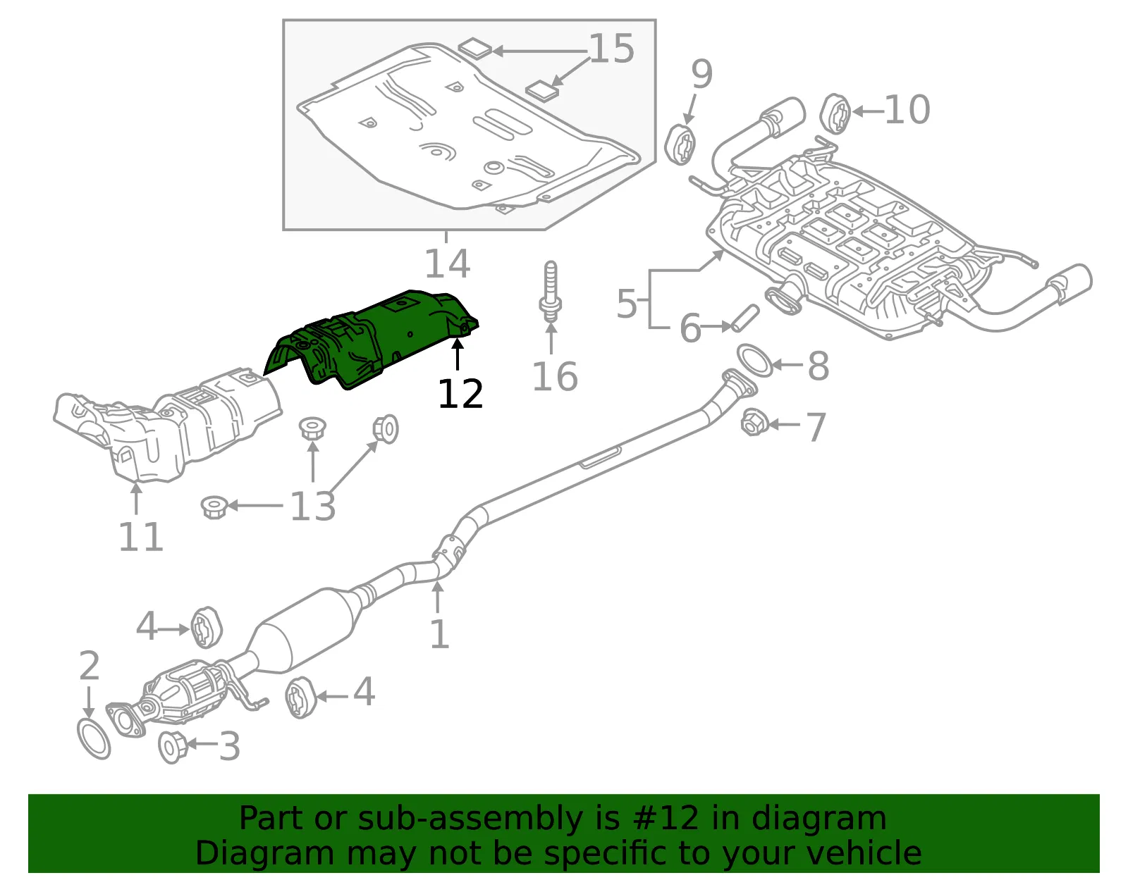 Heat Shield - Mazda (ghk156400a) - view 2