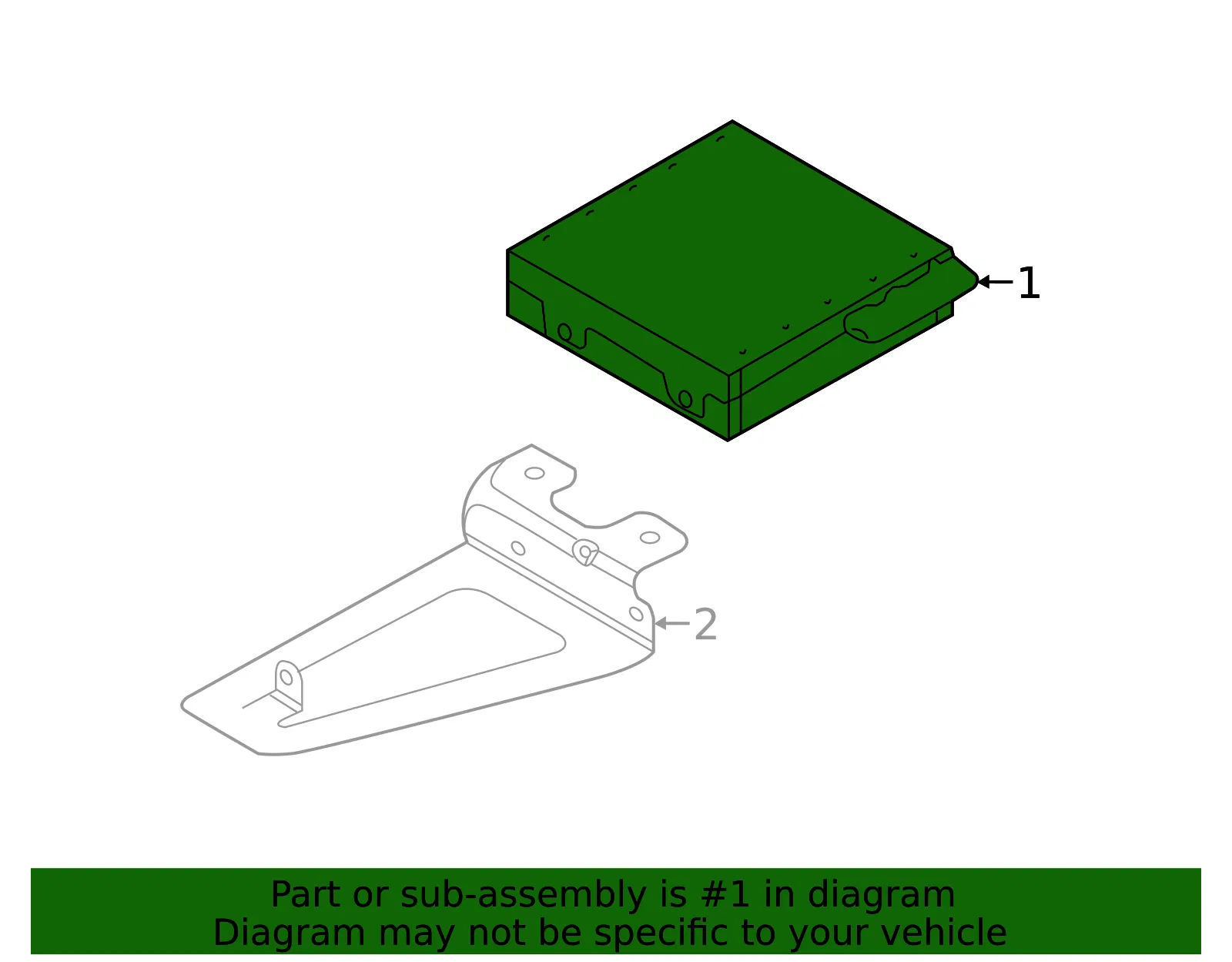 Adapter Bracket - Mazda (ghr1669b1) - view 2