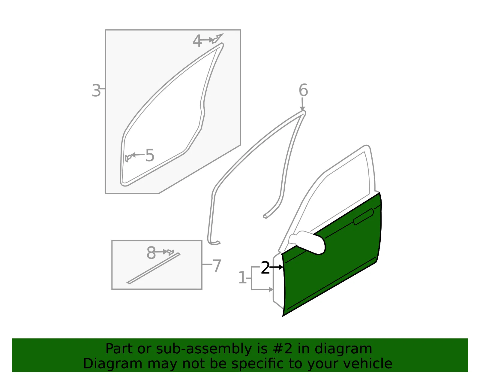 Outer Panel - Driver's Side (LH) - Mazda (GP9A-59-031B) - view 2