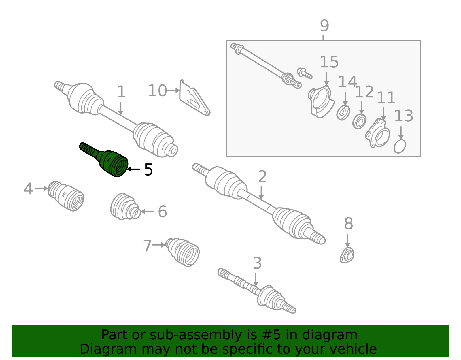 Cv Joint Kit - Mazda (ff0522620a) - view 2