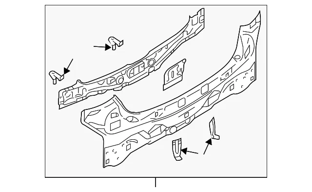 Rear Body Panel - Mazda (gp9a70750)