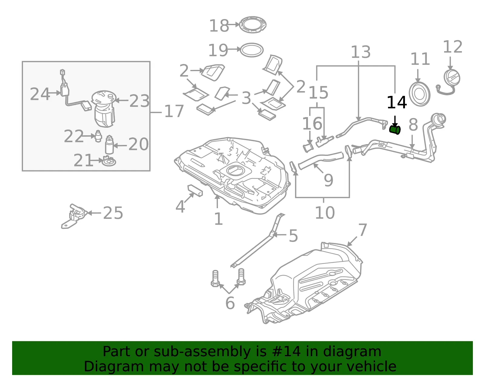 Vent Pipe Retainer - Mazda (gs3l42693) - view 2