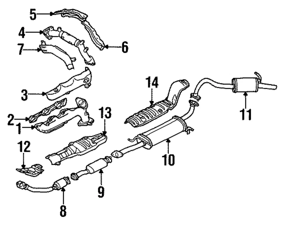 Cross Over Pipe - Mazda (je15134h0b)