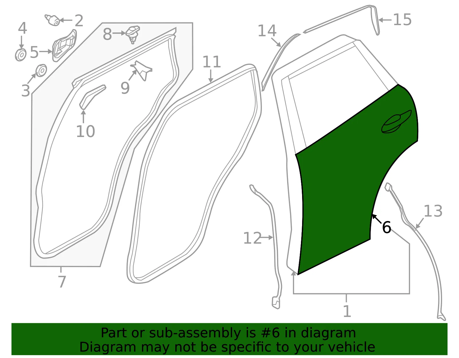 Outer Panel - Mazda (kb7w72031) - view 2