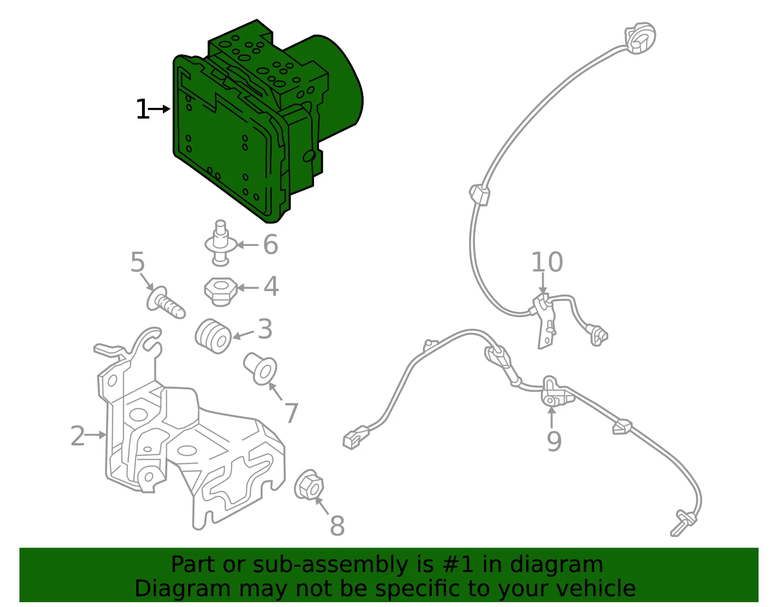 ABS Control Unit - Mazda (kby1437a0) - view 2