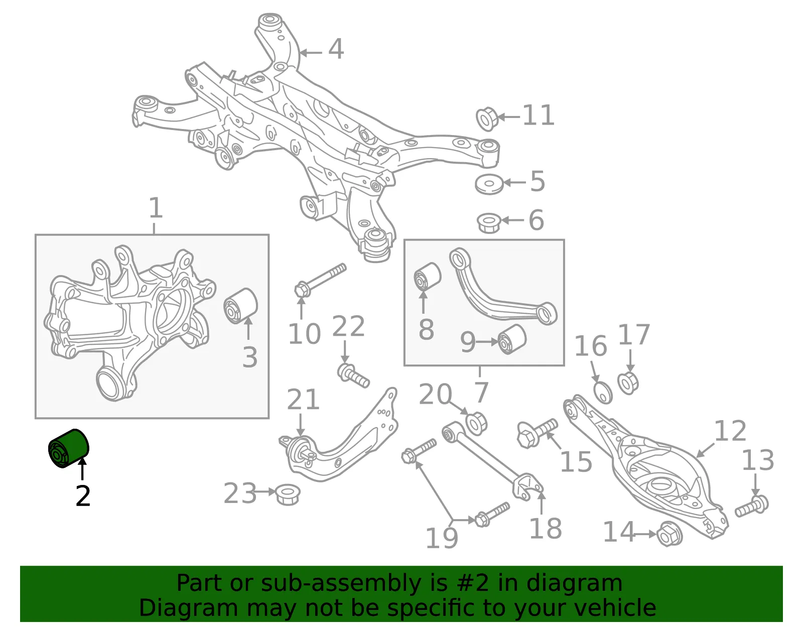 Front Insulator - Mazda (kd3528602) - view 2