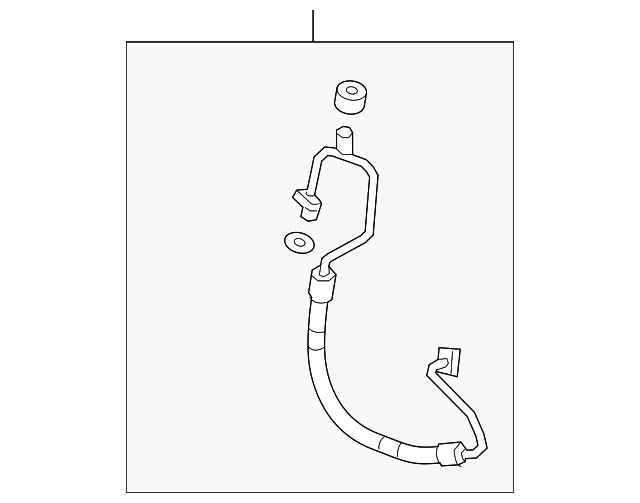 A/C Refrigerant Discharge Hose - Mazda (kd3d61461a)