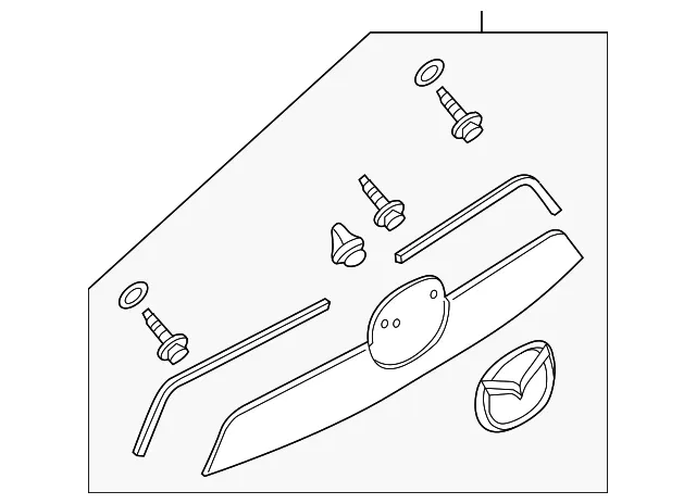 Lift-Gate Finish Panel - Mazda (kd5350810ae4)