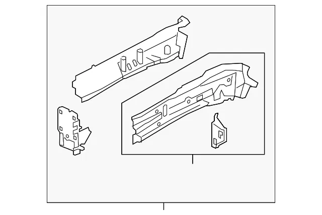 Rail Assembly - Passenger Side (RH) - Mazda (KDY3-53-31X)