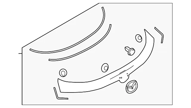 Lift-Gate Finish Panel - Mazda (kpg1508502m)