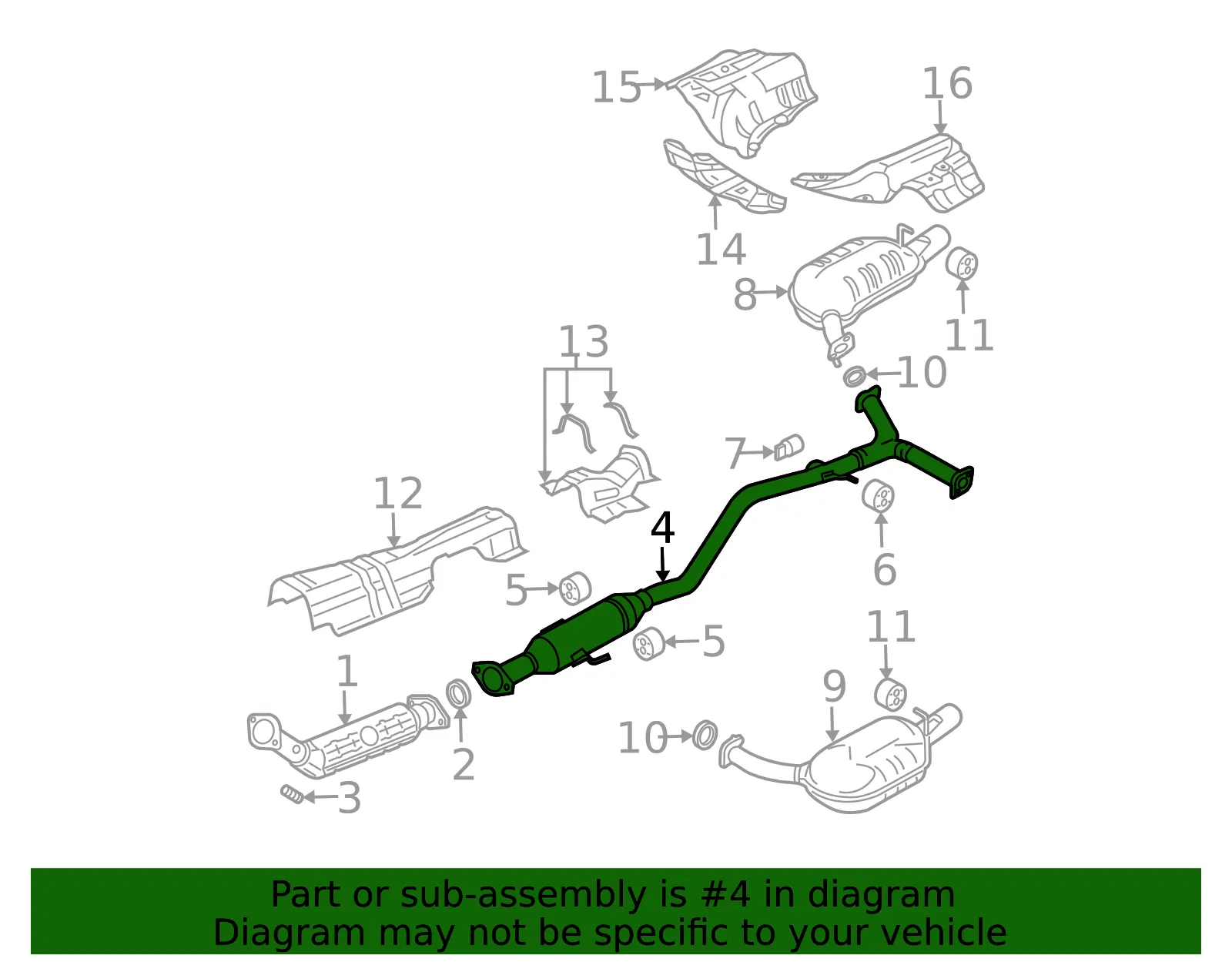 Intermediate Pipe - Mazda (l30640300g) - view 2
