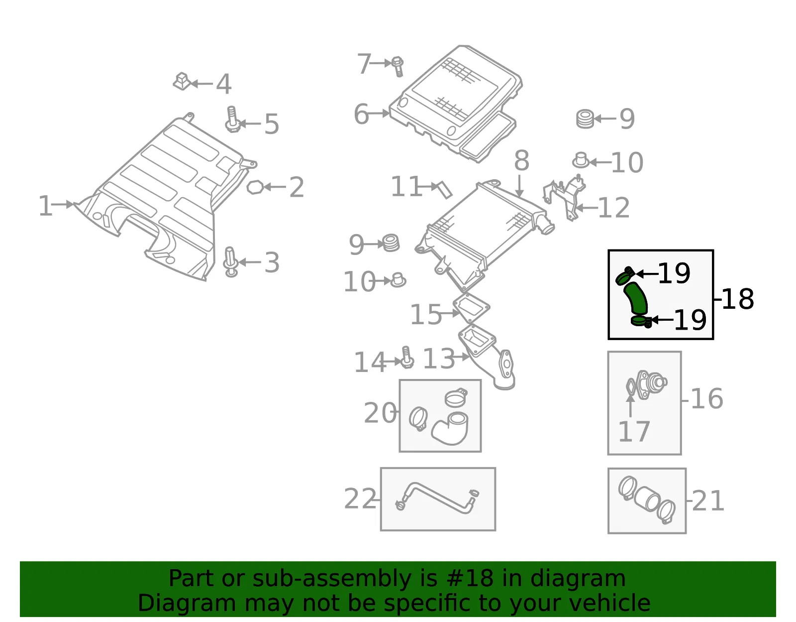 Inter-Cooler Pipe - Mazda (l3k913760c) - view 2