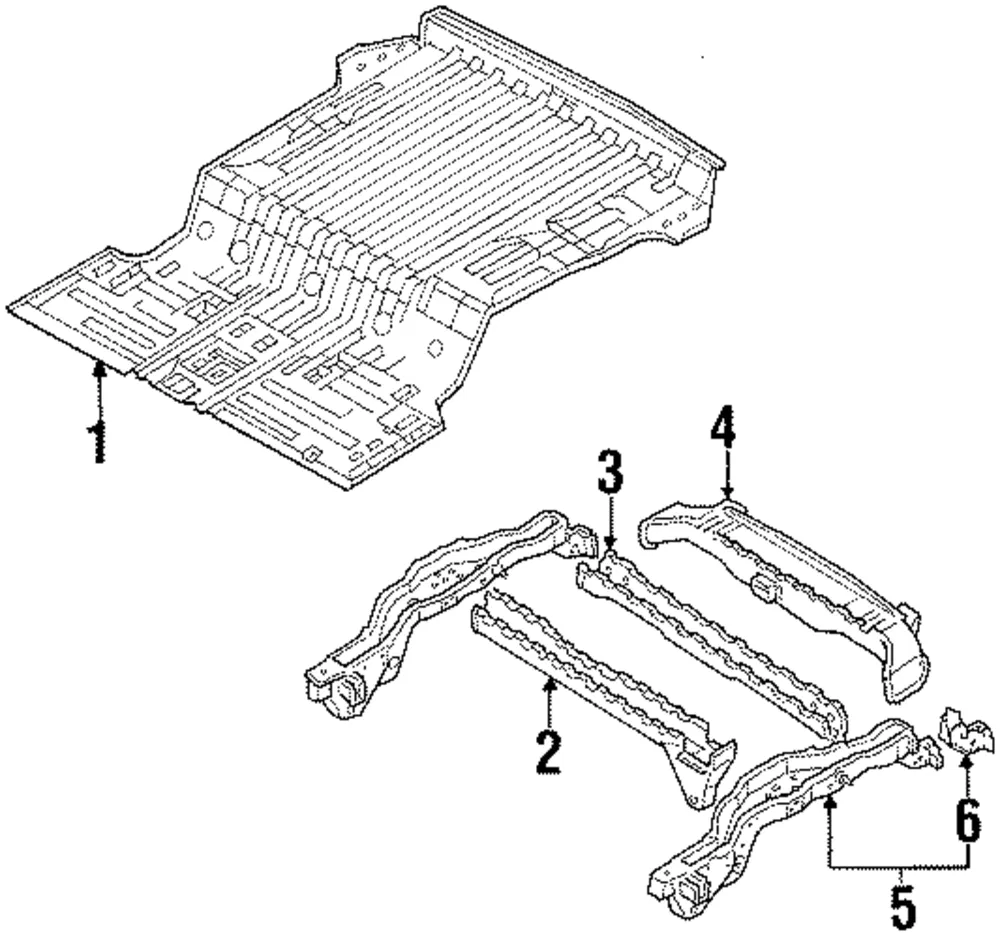 Rear Side Member Bracket - Mazda (la0153880e)