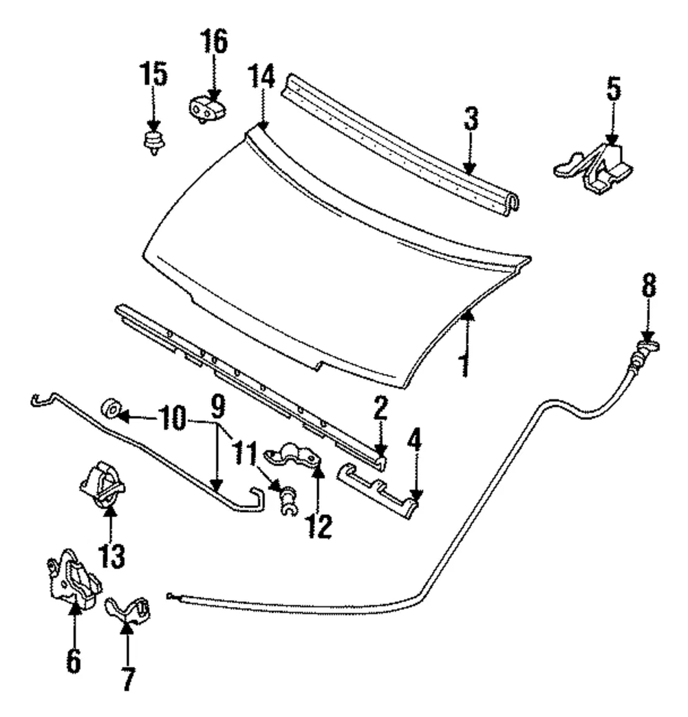 Release Cable - Mazda (la0156720a)