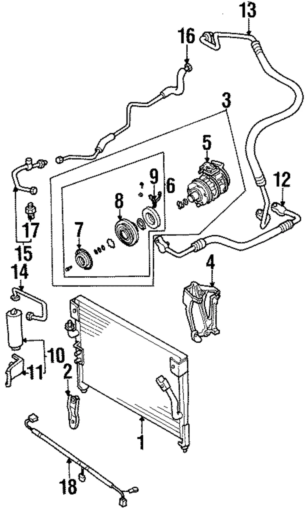 AC Line - Mazda (lb8361466a)