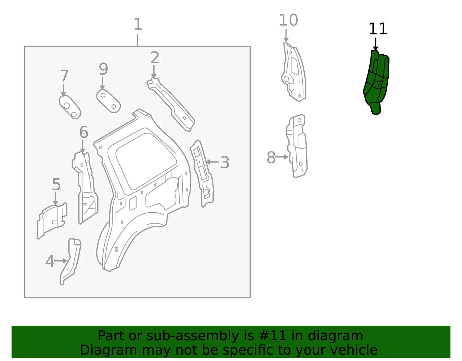 Corner Panel - Mazda (lc6270481a) - view 2