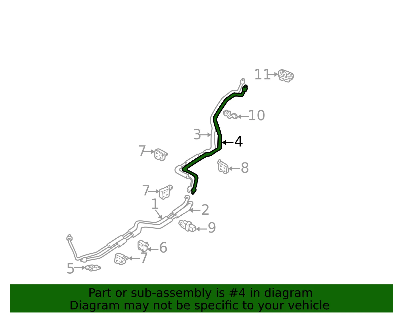 A/C Pipe - Mazda (lc7361834b) - view 2