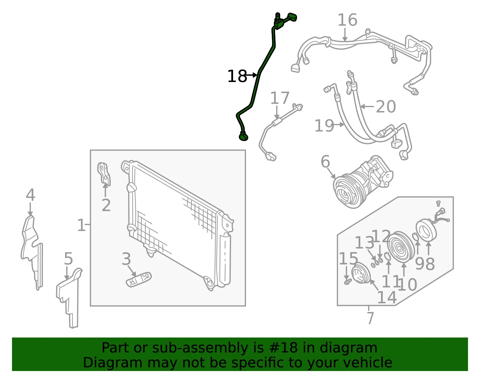 A/C Pipe - Mazda (ld4761465) - view 2
