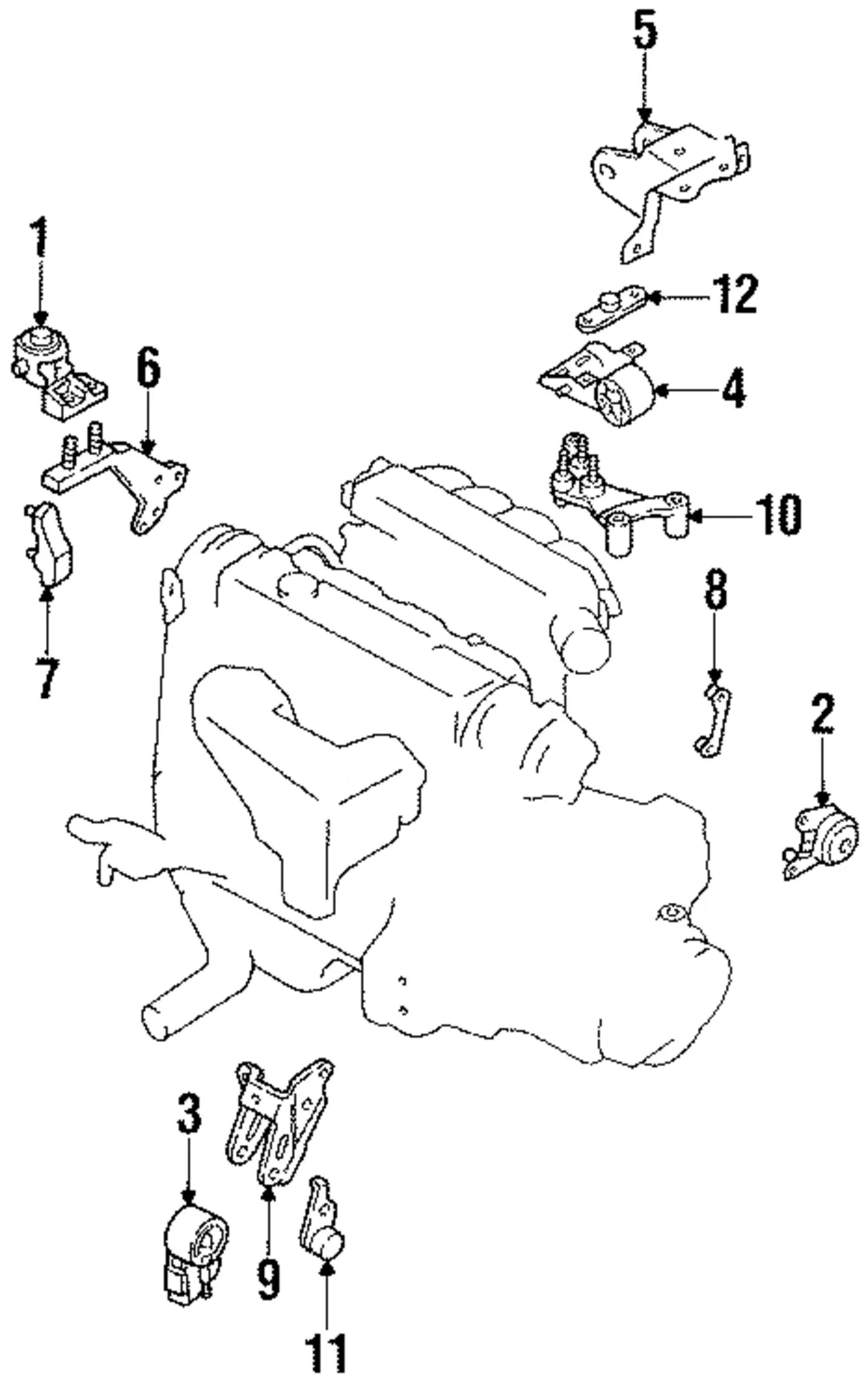 Side Mount - Driver's Side (LH) - Mazda (M001-39-040)