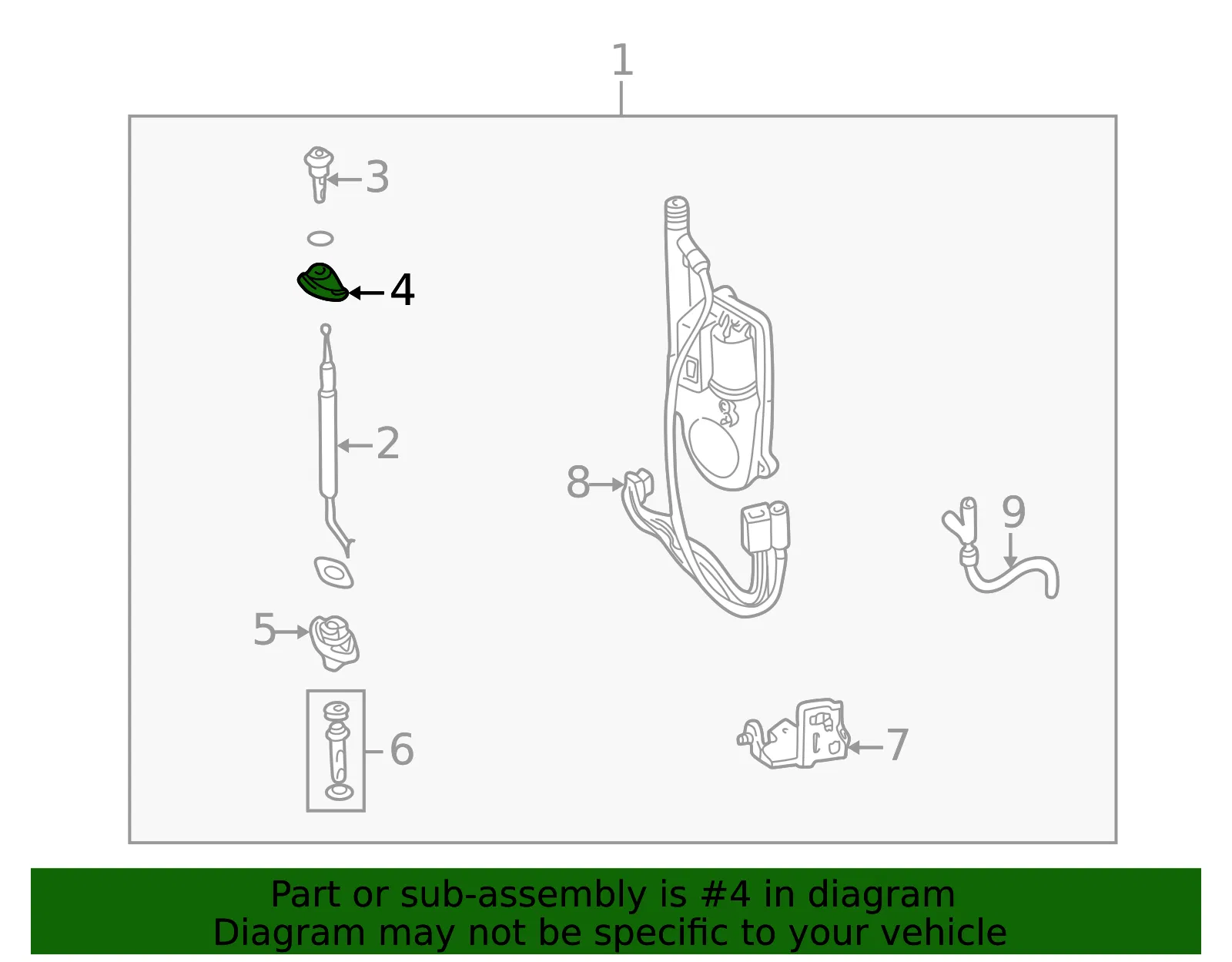 Mast Nut - Mazda (m00166a31) - view 2