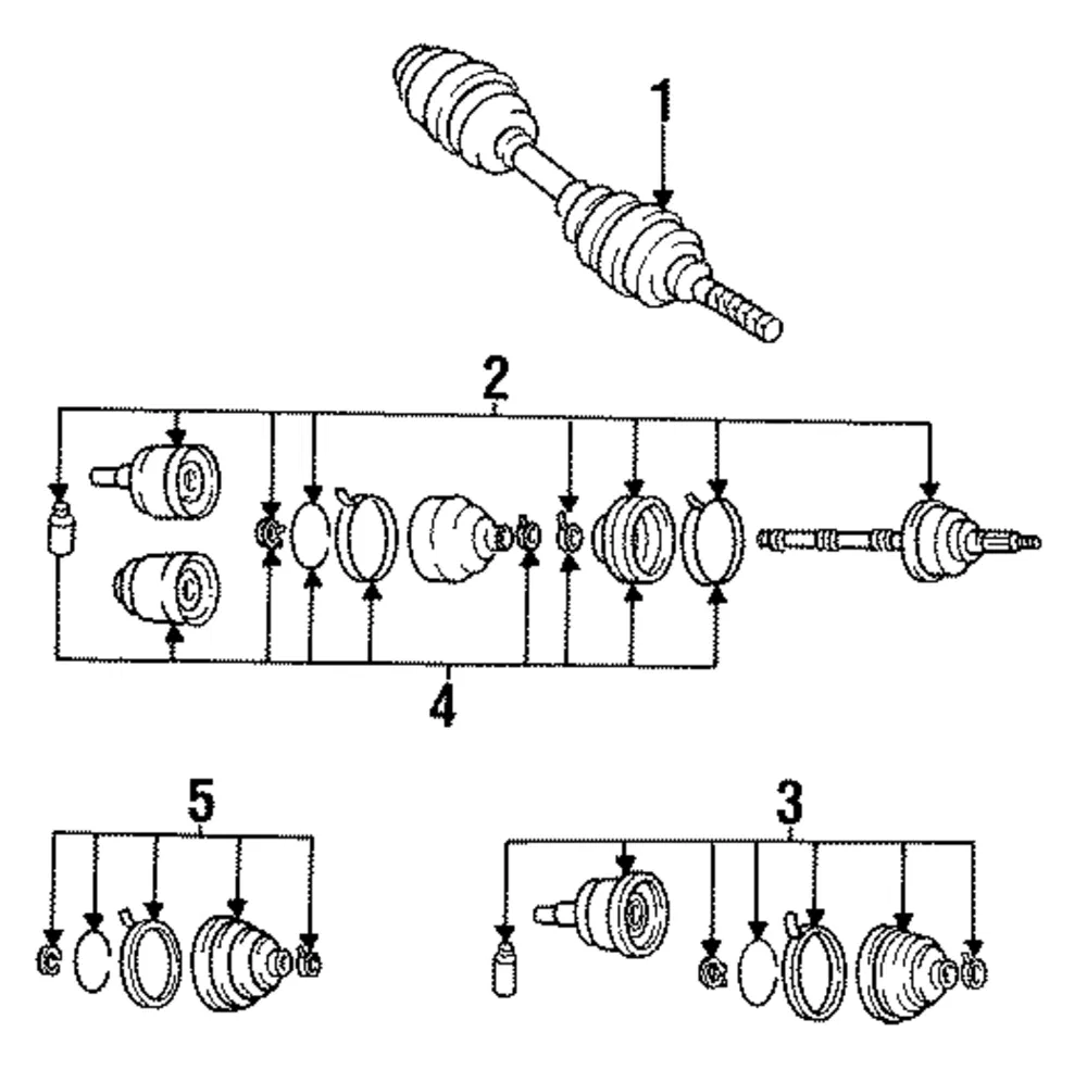 Cv Joint Kit - Mazda (m08022620)