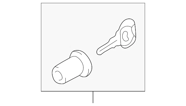 Glove Box Lock Kit - Mazda (n1y176250)