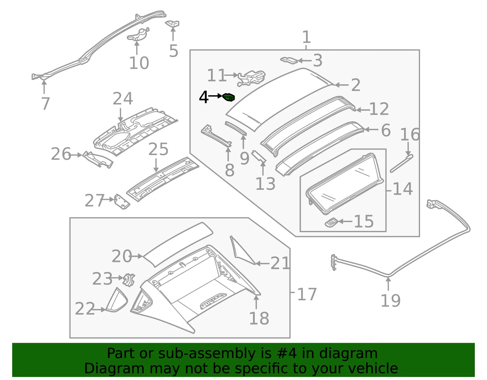 Top Panel Hook - Mazda (n248r131x) - view 2