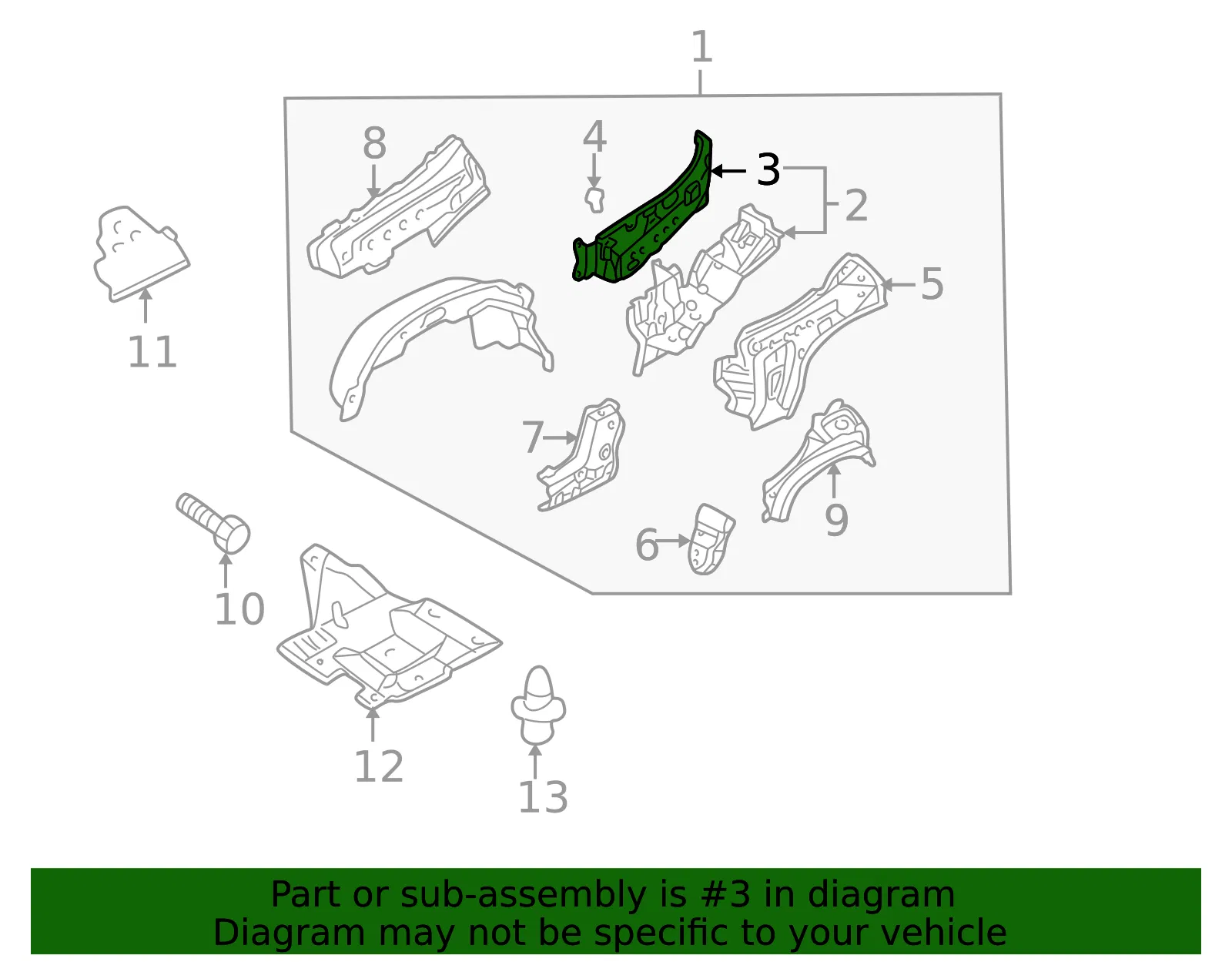 Support Panel - Mazda (na017019xf) - view 2