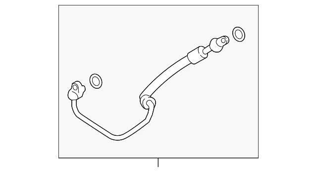 A/C Refrigerant Discharge Hose - Mazda (na6w61461)