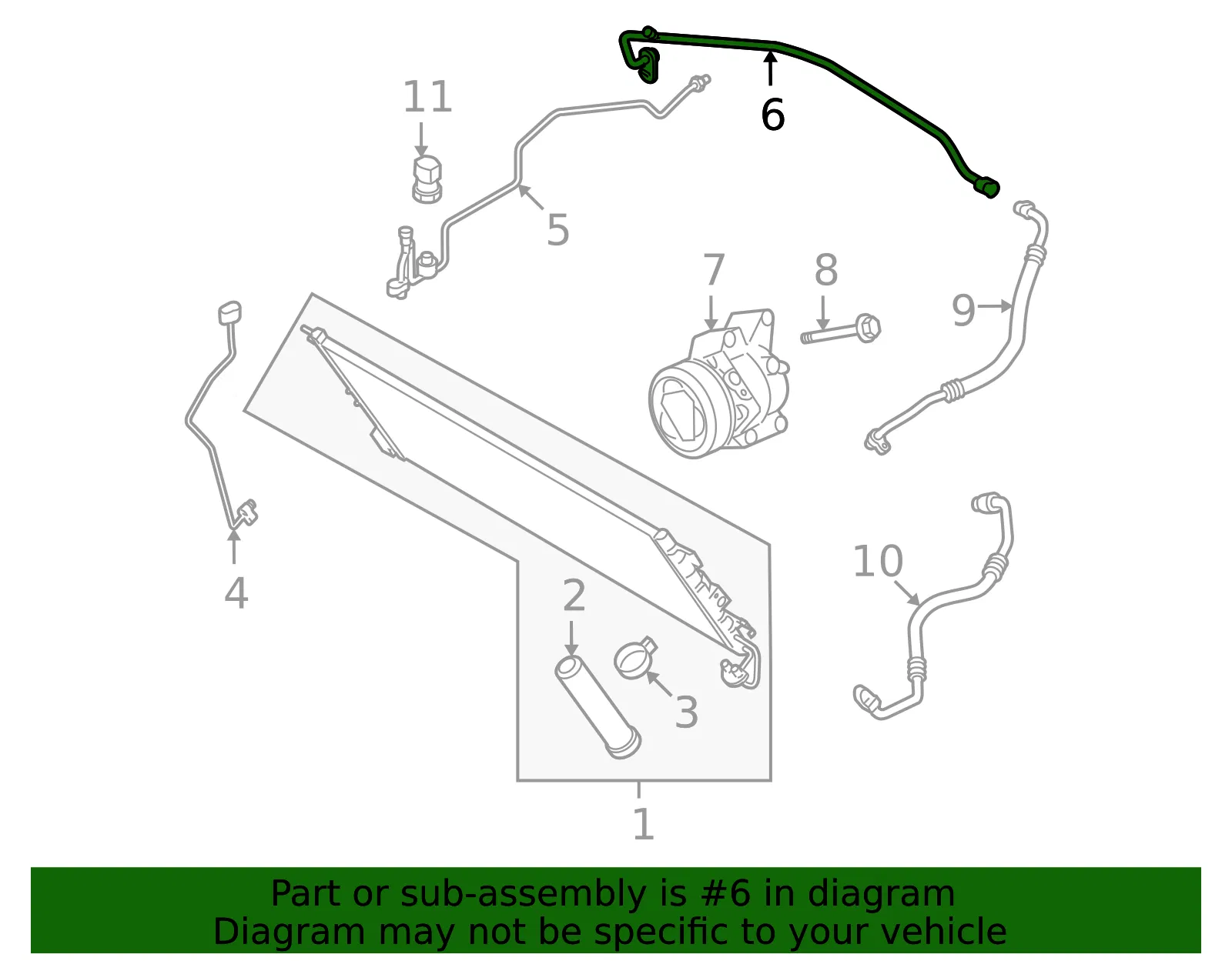 AC Tube - Mazda (ne5161466c) - view 2