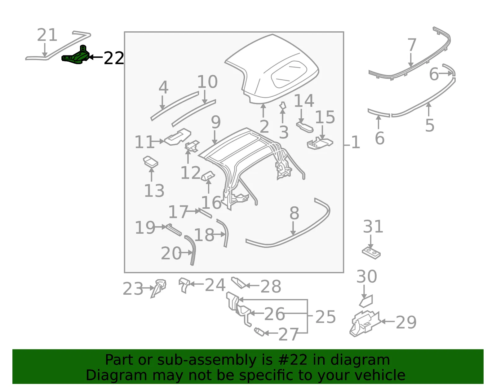 Striker Plate - Mazda (ne51r13b0c) - view 2