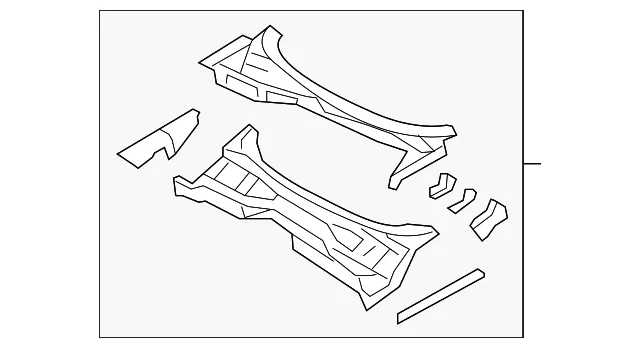 Cowl Panel - Mazda (nh5253500a)