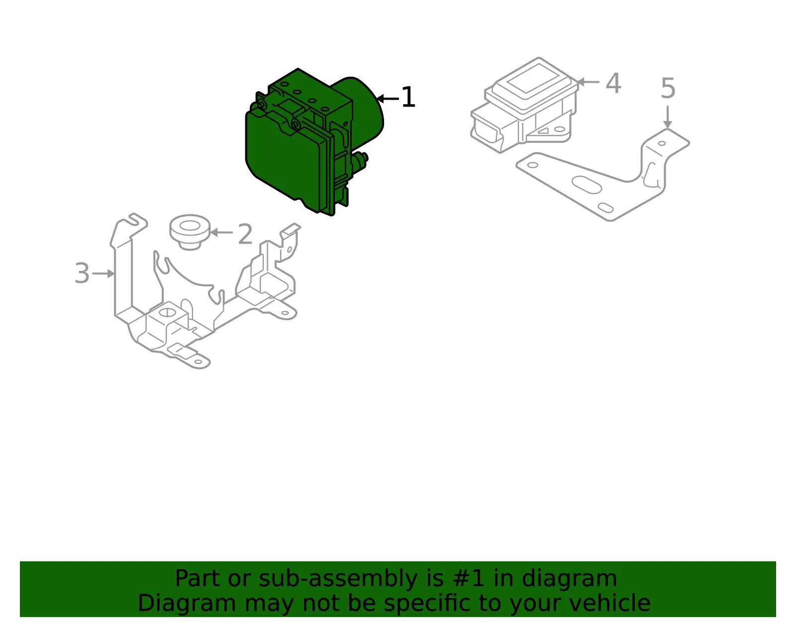 ABS Control Unit - Mazda (nhy4437a0b) - view 2