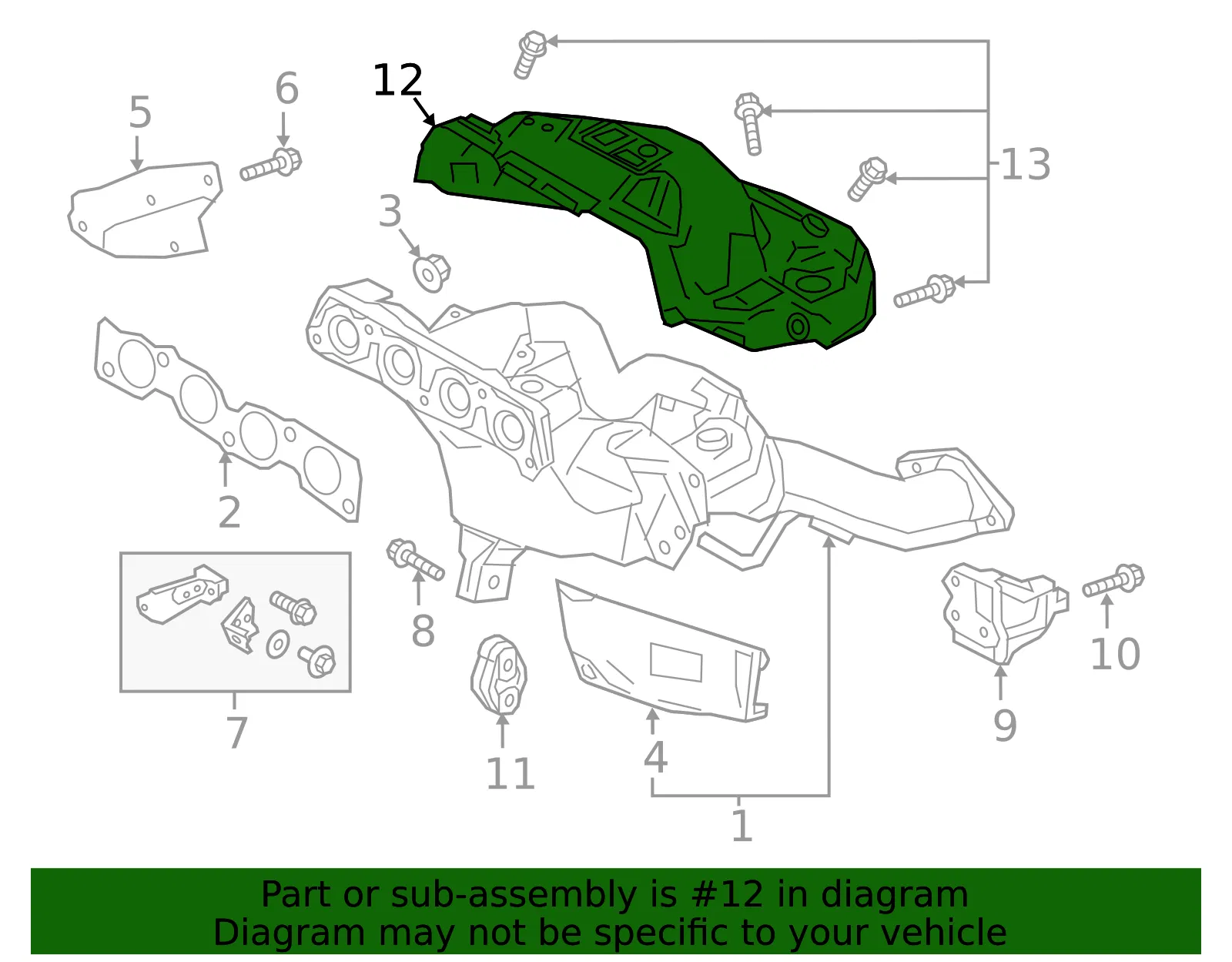 Heat Shield - Mazda (peg813390a) - view 2