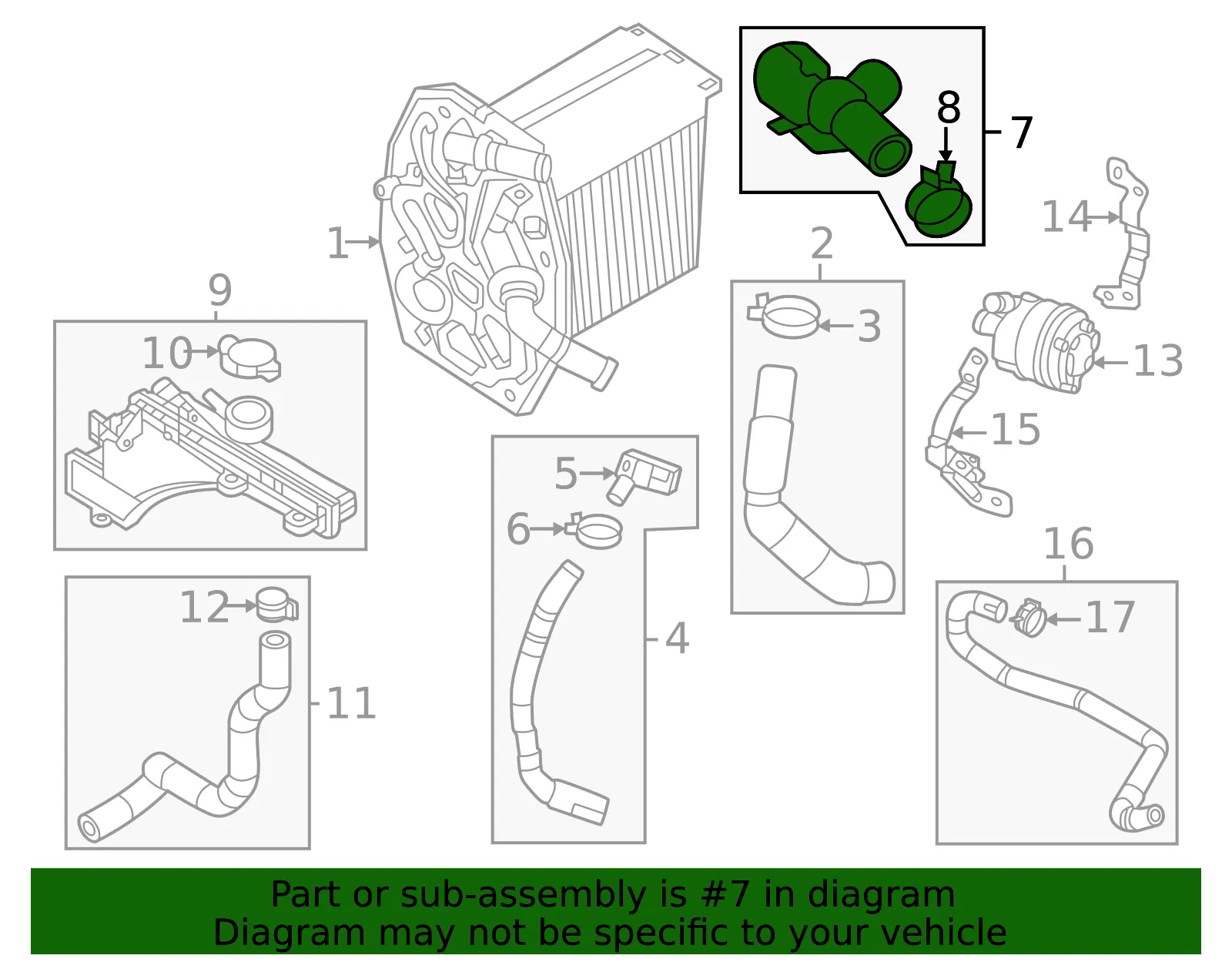 Turbocharger Coolant Supply Line - Mazda (px4j1573x) - view 2