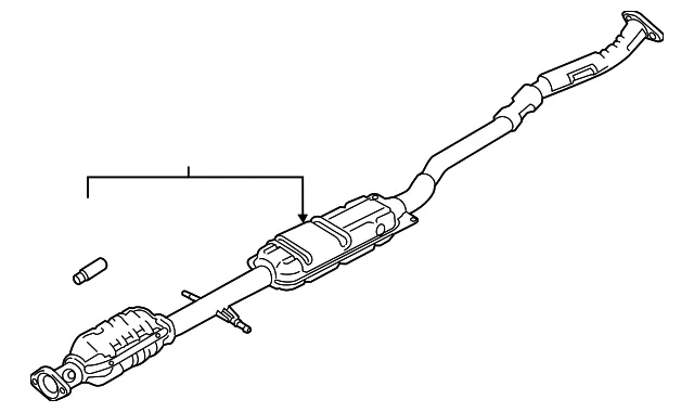 Converter & Pipe - Mazda (py4w40600)
