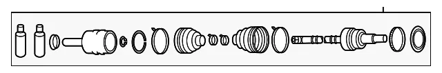 Cv Joint Kit - Mazda (RD10-22-610)