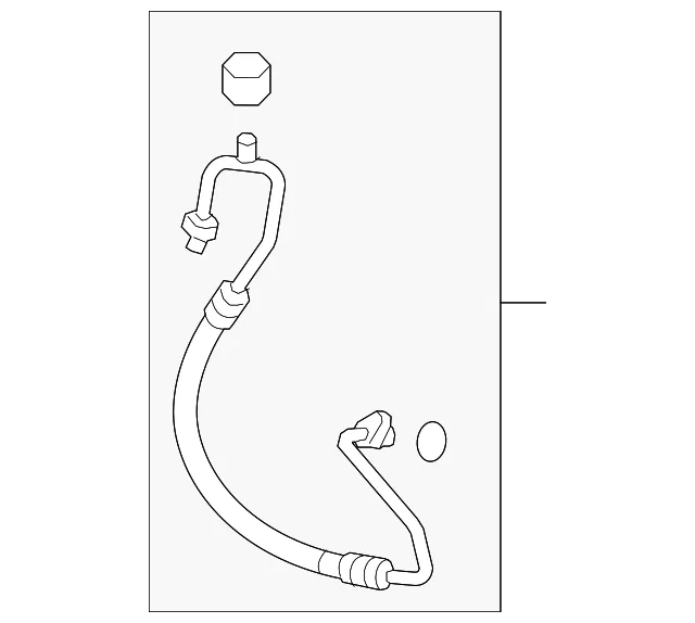 A/C Refrigerant Discharge Hose - Mazda (tk4861461)