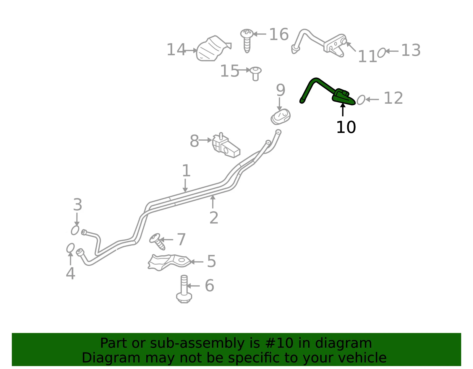 Cooler Pipe - Mazda (td1161832) - view 2