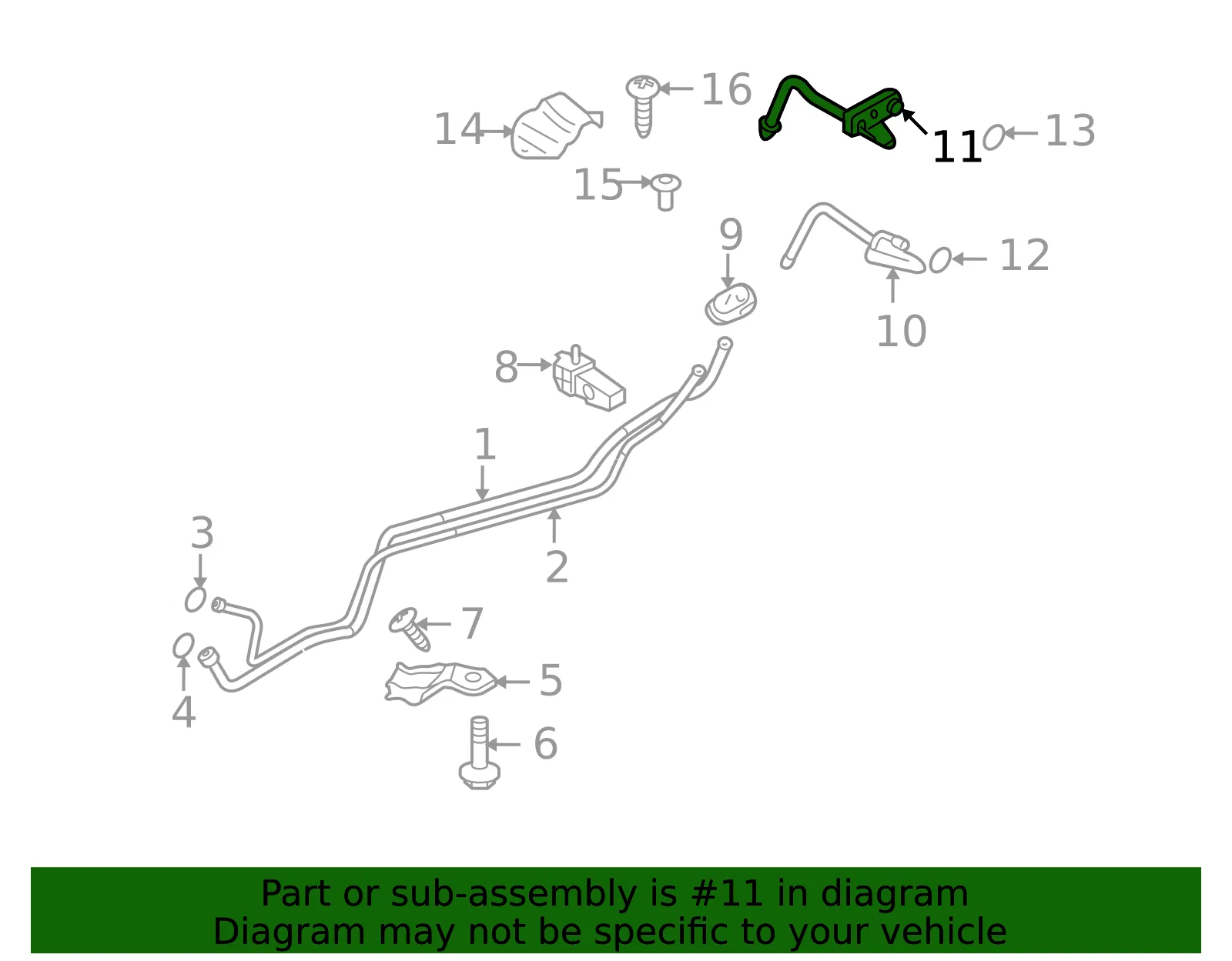 Cooler Pipe - Mazda (td1161834) - view 2