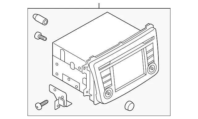 Radio Control Unit - Mazda (tk2266dv0c)