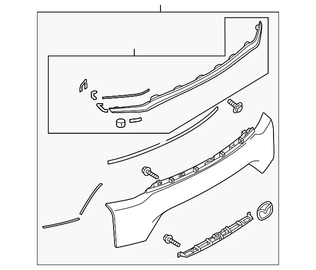 Lift-Gate Finish Panel - Mazda (tk5150850dsy)