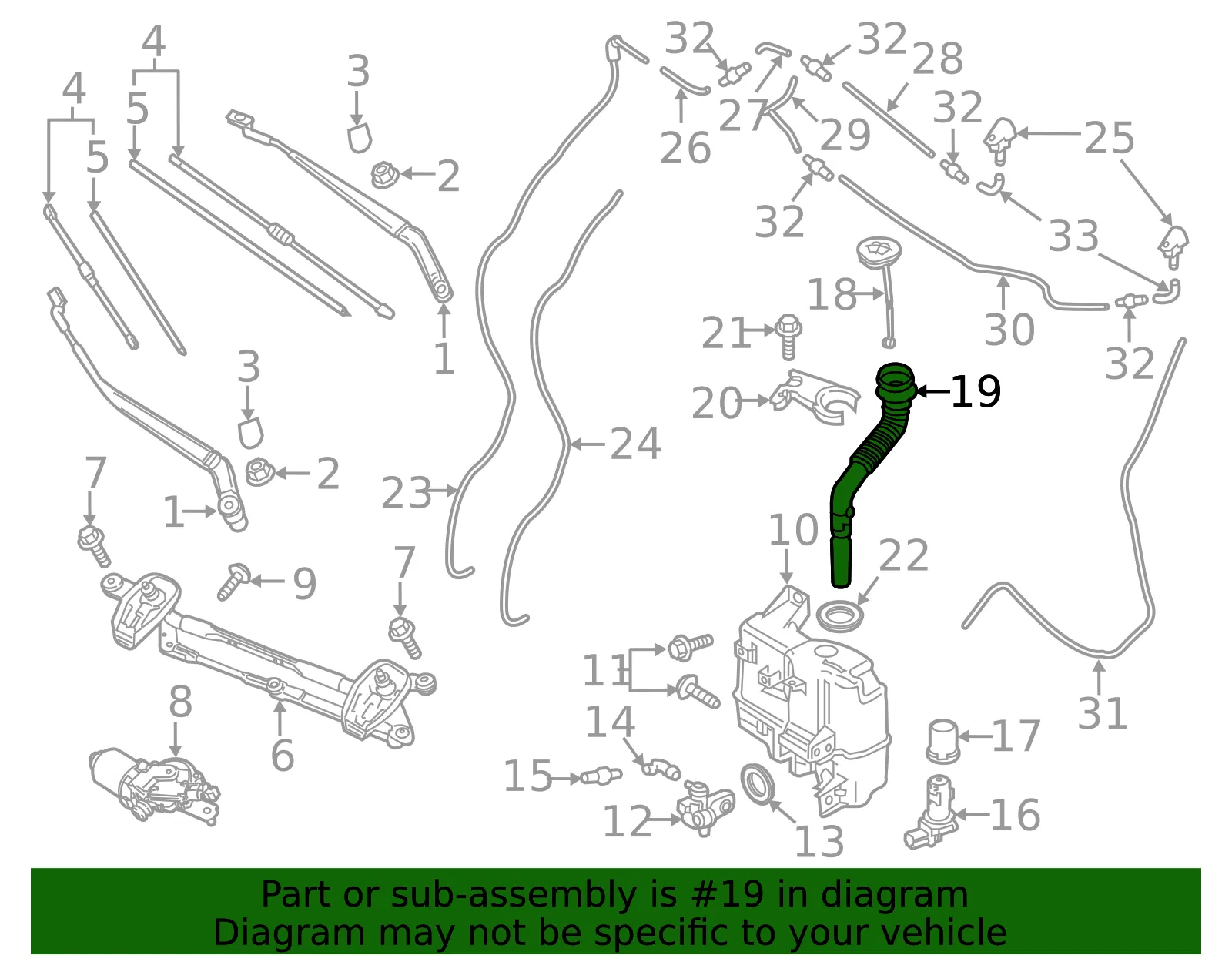 Washer Fluid Reservoir Filler Pipe - Mazda (tk7867484) - view 2