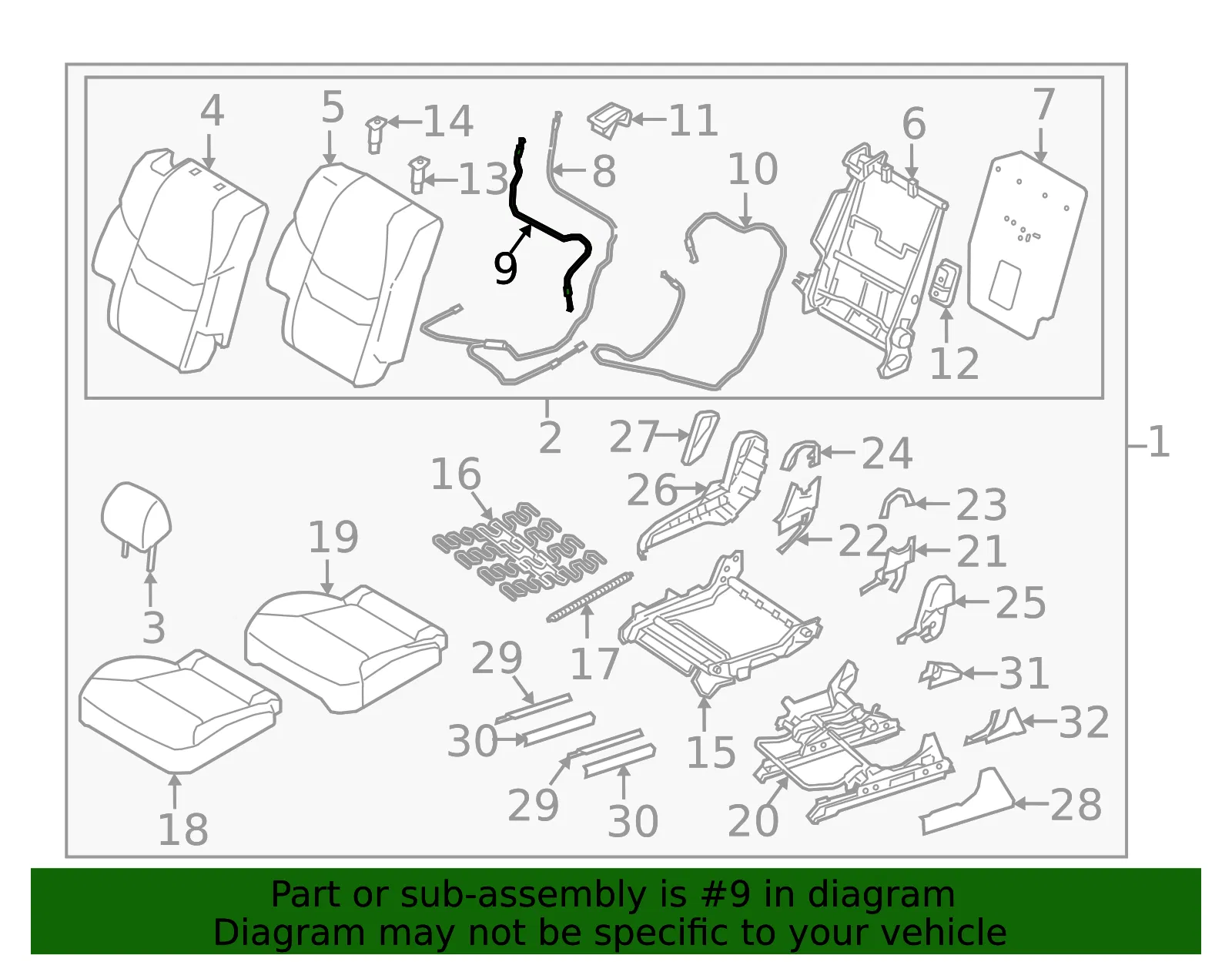 Release Cable - Mazda (tm5288287) - view 2