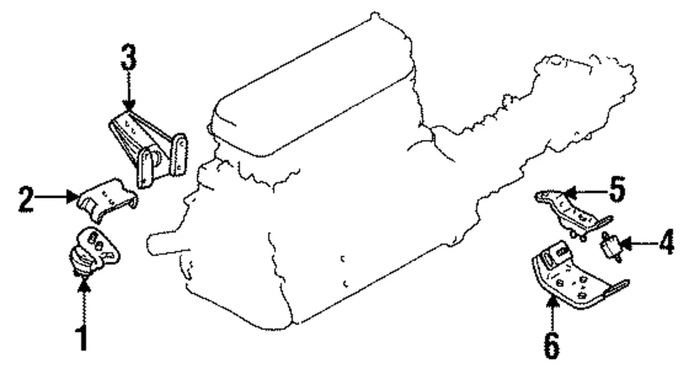 Trans Mount Bracket - Mazda (uc8639310)